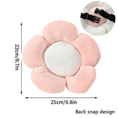 Plush Flower Cushion INS Cute Sofa Sunflower Throw Pillow Office Chair Lumbar Support Pillow Plush Car Seat Cushion