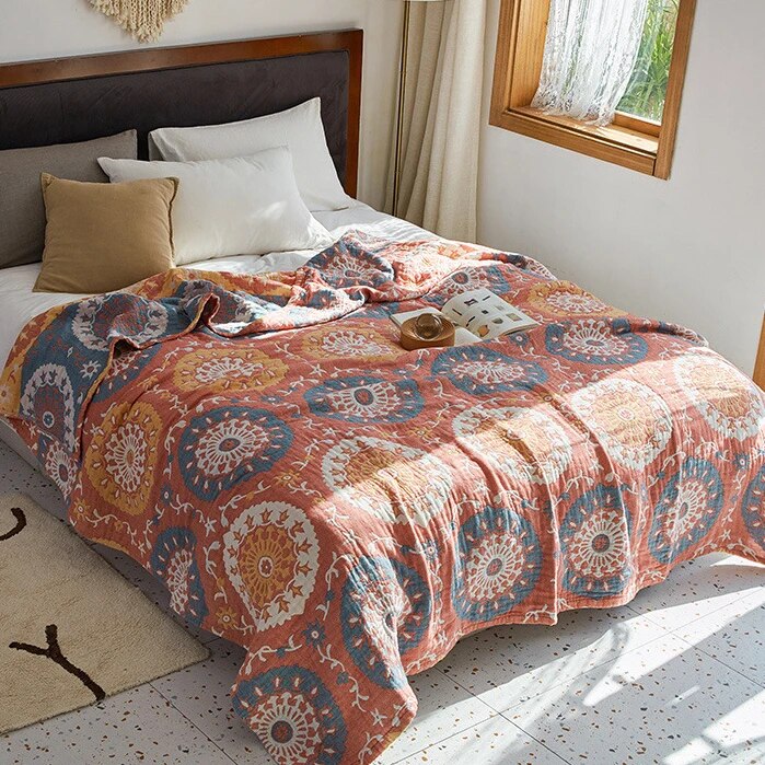 Bohemia Sofa Cover Home Bed Comforter Throw Blanket for Couch Hotel Restaurant Plaids spread on The  Covers