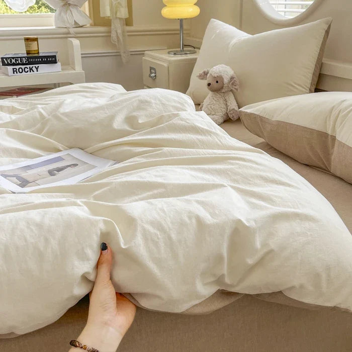 Class A Pure Cotton Printed Checkered Quilt Cover All-cotton Yarn-dyed Washed Single Duvet Cover 160x210 Bedding