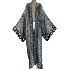 Chic Gradient Print Kimono Cardigan - WINI