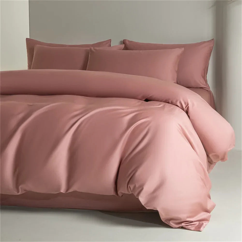 Egyptian Cotton Bedding Sets Bed Linens Ru Europe Queen King Family Sheet Duvet Cover Pillowcase Solid Underwear