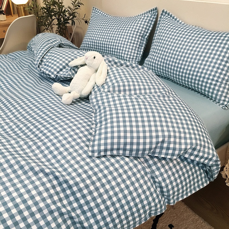 Bedding Set  2 Bedrooms Sheet Duvet Cover Linens Bedspread Euro Nordic 150 Beds for Girls King Size Luxury Pillowcase Cute Bed