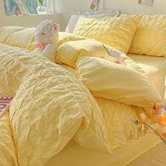 Bedroom Sets Bedding Set Queen Size Bed Sheets Set Quilt Cover Schoolgirl Washed Cotton Sheet Free Shipping Beddings Sets Girl