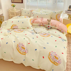1pc Quilt Cover Stripe Style Duvet Cover Skin-friendly Bed Linen Girls Boys Room Bedding Covers (No Pillowcase)