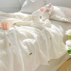 Korean Ins Cool Blanket Quilt for Summer Soft And Skin Friendly Cool In Summer For Girl For Baby Double Air Conditioning Quilt