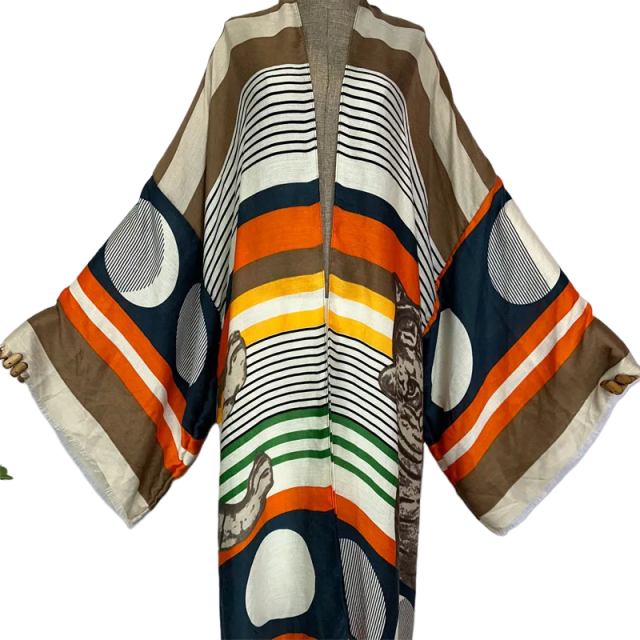 Cozy Loose Cover Up Kimono Cardigan - WINI