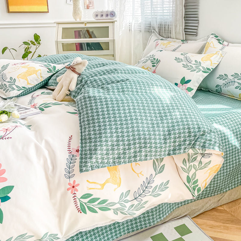 Bedclothes Bedding Set Duvet Cover Comforter Sets Bed Sheet Set Bedsheets Set with Pillow...220x240 Double Bed Spread Euro Linen