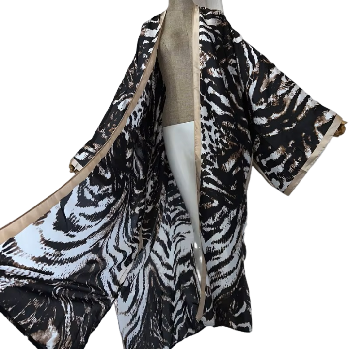 Stylish Leopard Print Kimono Cardigan - WINI
