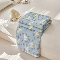 Pure Mulberry Silk Comforter for Summer/Spring Natural Long Strand Silk Fill Duvet Mulberry Silk Bedding Noiseless Lyocell Shell