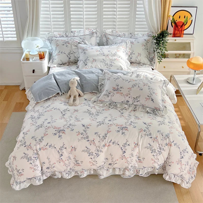 100% Cotton Quilt Cover Adults Kids Duvet Cover Printed Comforter Cover Home Bed Linen funda nordica Bed Cover (No Pillowcase)