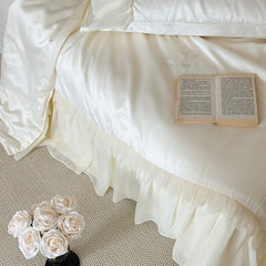 Queen Size Silky Quilt Summer Thin Comforter Embroidered Duvet Blanket Skin-friendly Bedspread edredones (Pillowcase Need Order)