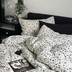 Ins Nordic Butterfly Bedding Set Flat Bed Sheet Duvet Cover Twin Full Queen Nordic Bed Linen Boy Girl Bedding Sets
