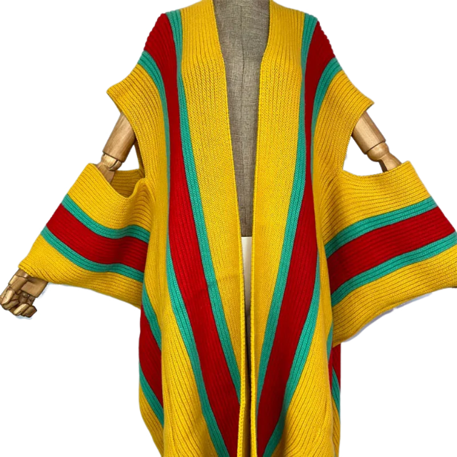 Chic  Vibrant Knitted Cardigan - WINI