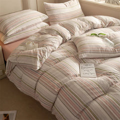 Plaid Style Duvet Cover 150x200 Quilt Cover Home Bedding Queen Size Comforter Cover housse de couette (Pillowcase Need Order)