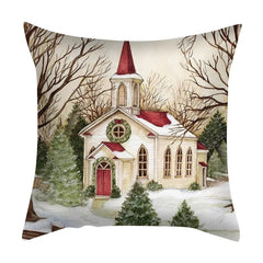 Christmas Series Pillowcase Santa Elk Festival Home Decor Office Sofa Cushion Cover 40*40cm/45*45cm/50*50cm/60*60cmcm