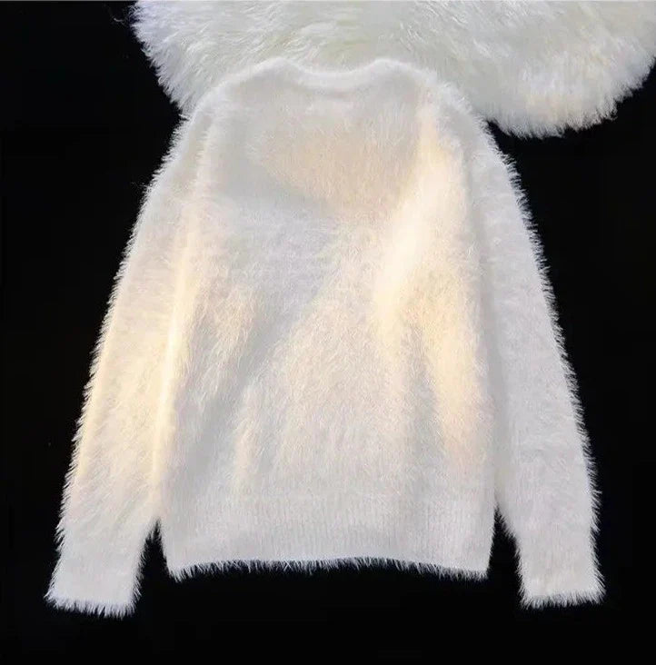 Fur Loose Knit Sweater