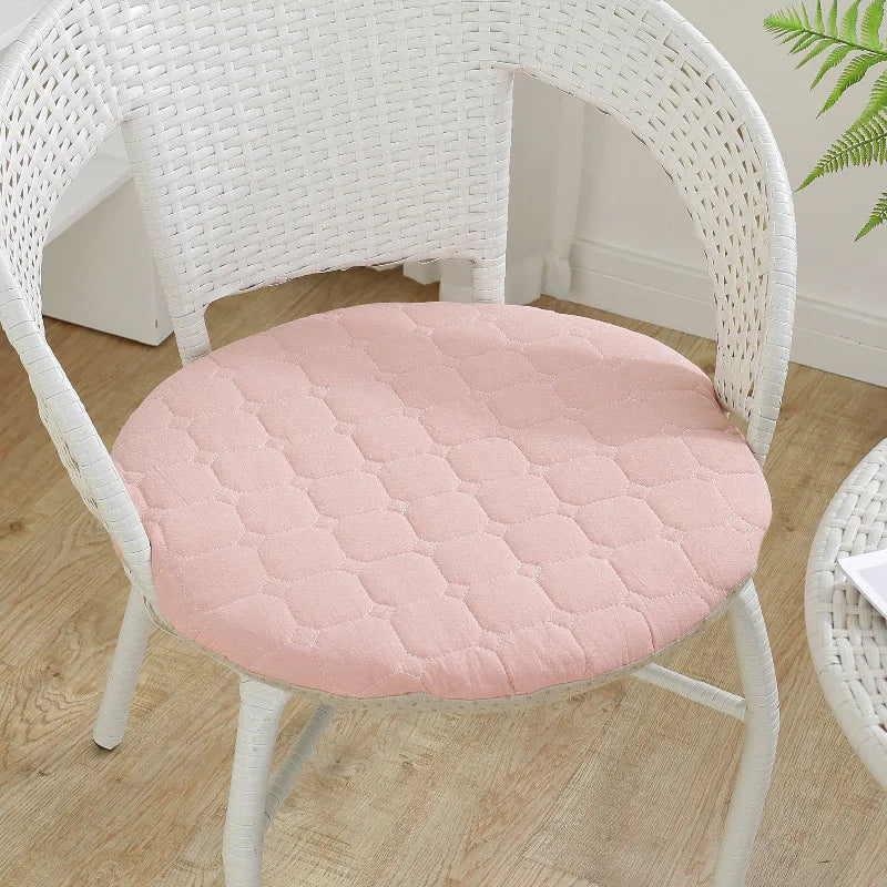Anti-slip Plaid Thick Car Cushion Cotton Chair Seat Yoga Cushions Meditation Floor Round Pillow  Home Textile All Season