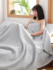 Gauze Blanket for Bed Queen King Quilted Bedspread Summer Thin Towel Quilt Plaid on Bed Sofa Coverlet Winter Sheet Sofa Cover