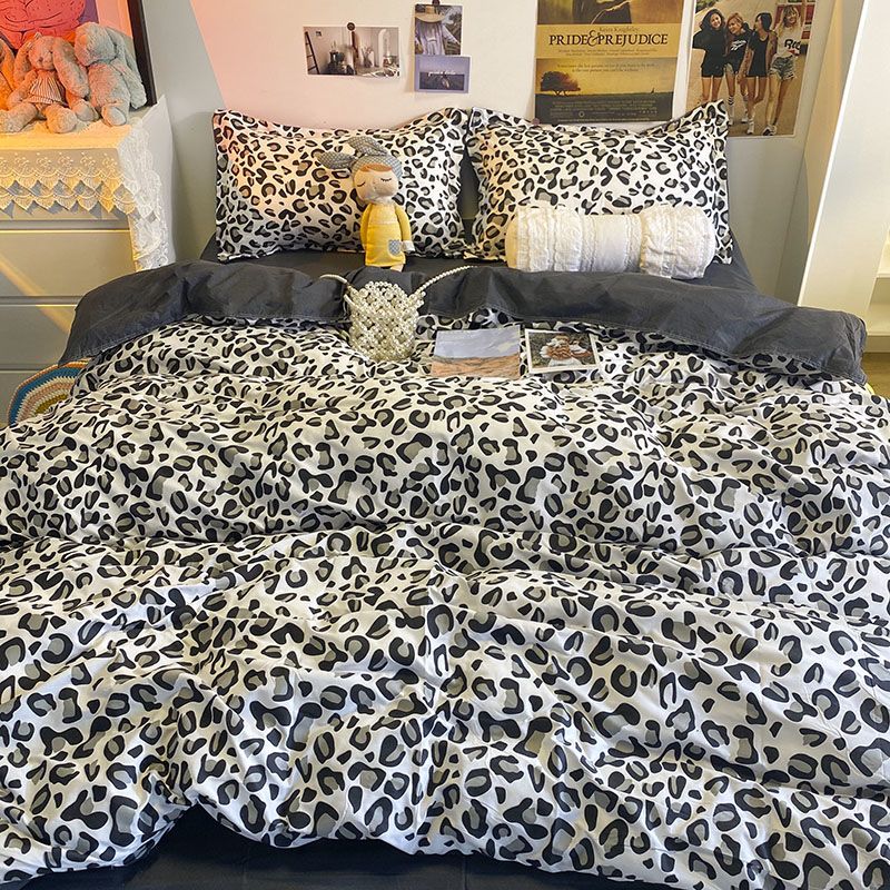 Checkerboard Bedding Set No Comforter Hot Sale Single Queen Size Flat Sheet Quilt Duvet Cover Pillowcase Polyester Bed Linens