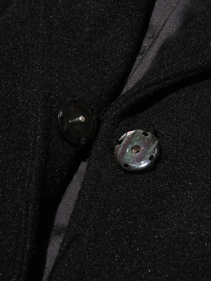 Zipper Splicing Deconstructed Irregular Suit Jacket