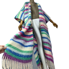 Cozy Striped Tassel Cardigan - WINI