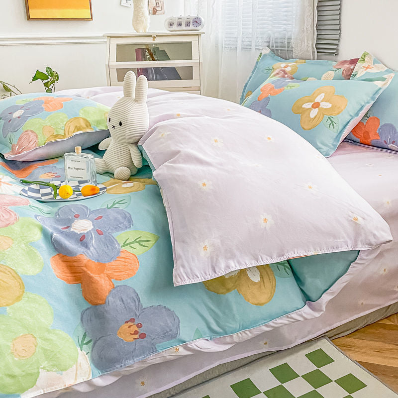 Bedclothes Bedding Set Duvet Cover Comforter Sets Bed Sheet Set Bedsheets Set with Pillow...220x240 Double Bed Spread Euro Linen