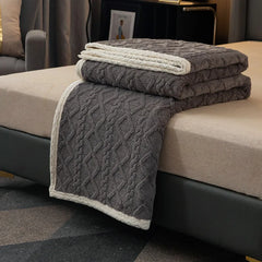Plaid Bed Blanket Children Adults Warm Winter Blankets Soft Bedspread Fleece Throw Sofa Cover Fluffy Sheets Blankets For Beds