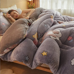 Autumn and Winter Double Face Quilt Snow Velvet Milk Velvet Winter Quilt Thickened Quilt Core Single Double Bedding