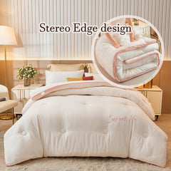 Winter Warm Mulberry duvet Soybean fiber Antibacterial quilt luxury double bed decorative blanket Breathable