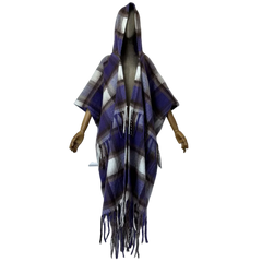 Poncho Hooded Cardigan - WINI