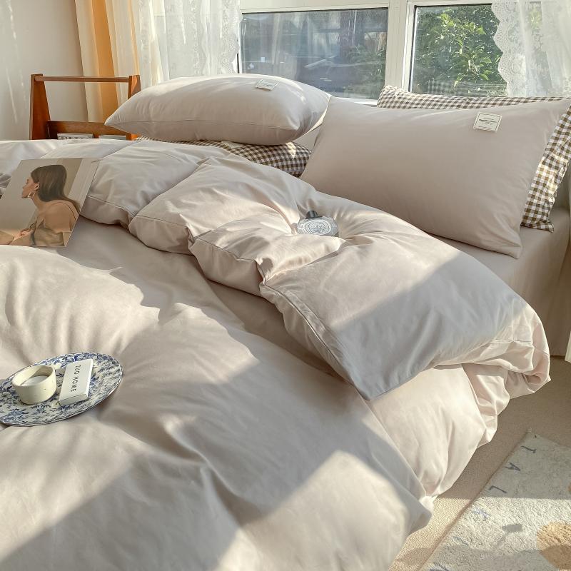 1pc 100%Cotton Duvet Cover Plaid Comforter Covers funda nordica cama 150 Single/Queen/King Quilt Cover(no pillowcase)