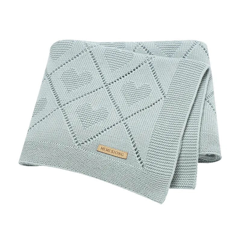 Blankets Knit Newborn Infant Boys Girls Cotton Swaddle Wrap Sleepsack for Stroller Bed 90*70cm Toddler Outdoor Playing Mats