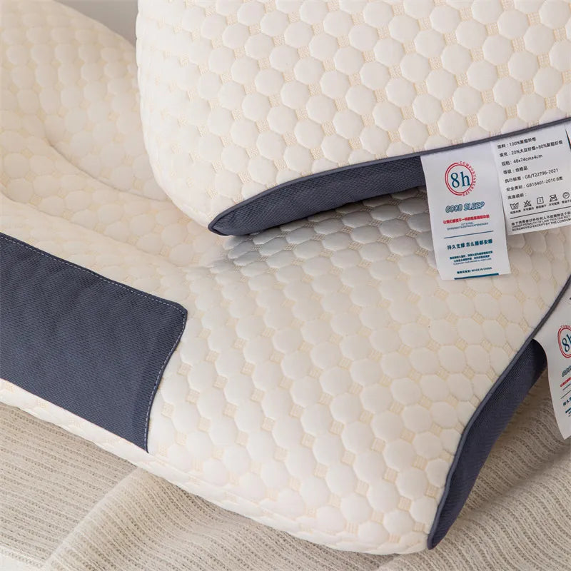 3D Neck Pillow High Elastic Neck Protection Height Optional For Sleeping Soft Porosity Washable Pillows Bedding For Hotel Home