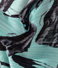 Chiffon Bat Sleeves Pleated Loose Dress