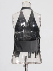 Halter Neck Tassel Vest