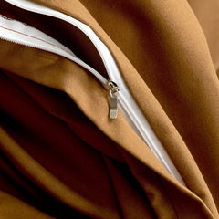 Home Textile Solid Color Duvetcover&2pcs Pillowcase Bed Quilt Cover Bedding Linens Set King 104*90 Inch Queen 90*90 Inch