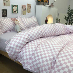 Ins Bedding Set Bed Linen 2 Bedrooms Duvet Cover For Girl Adults Bedspread Flat Sheet Quilt Cover King 220x240 Cover