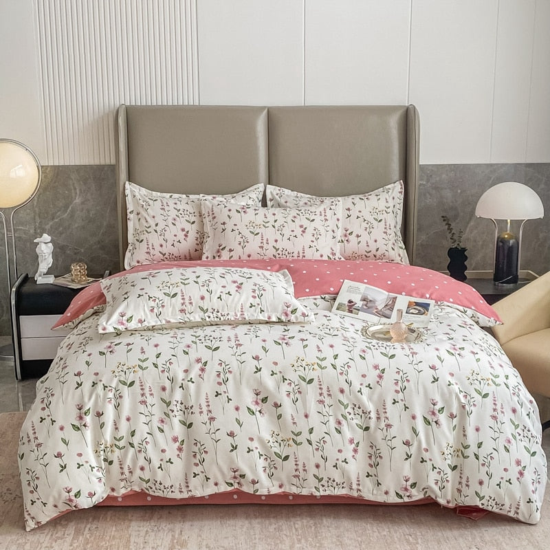1 Pc 100% Cotton Duvet Cover 200x200,Small Fresh Single Quilt Cover,Without Pillowcase,No Bed Sheet