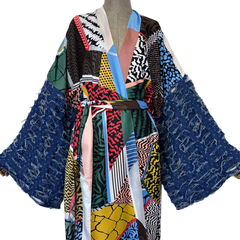 Chic Abstract Kimono Cardigan - WINI