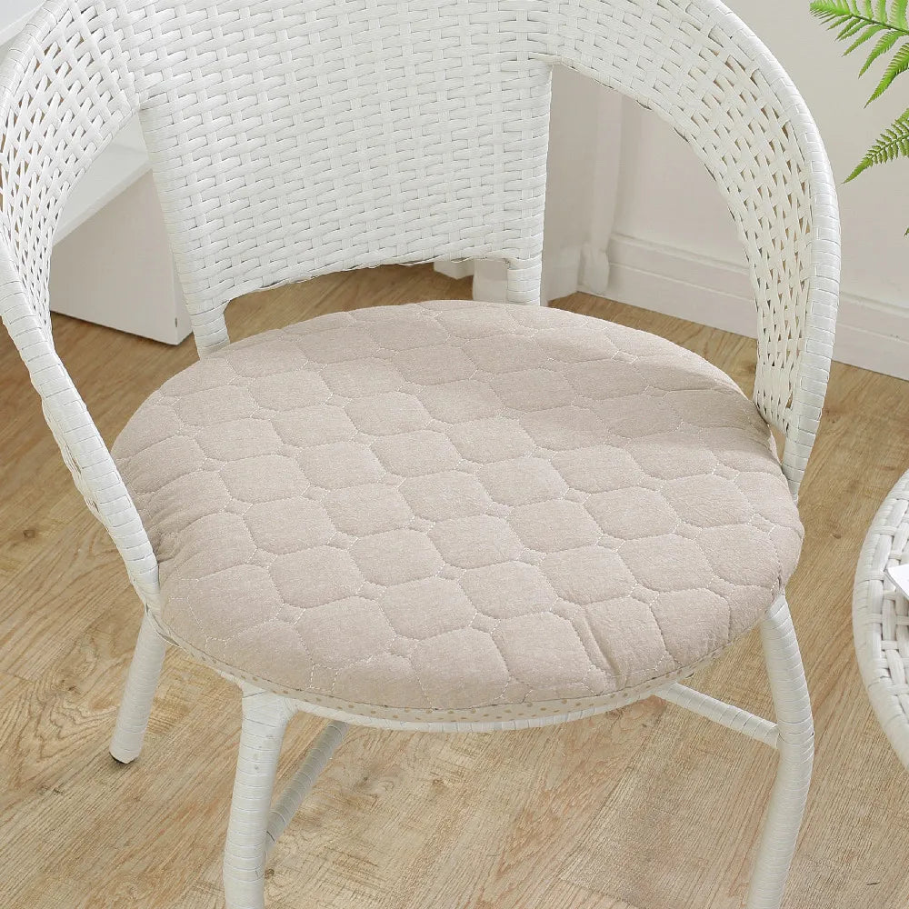 Anti-slip Plaid Thick Car Cushion Cotton Chair Seat Yoga Cushions Meditation Floor Round Pillow  Home Textile All Season