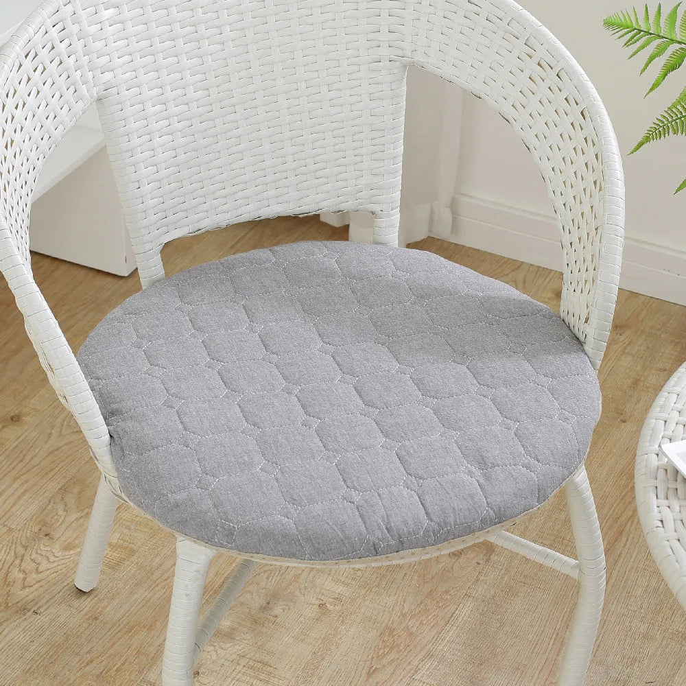 Anti-slip Plaid Thick Car Cushion Cotton Chair Seat Yoga Cushions Meditation Floor Round Pillow  Home Textile All Season