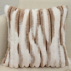 Nordic Style Pillow Case Cozy Imitation Rabbit Fur Cushion Cover Sofa Living Room Home Decor Pillows Fluffy Throw Pillow Cover