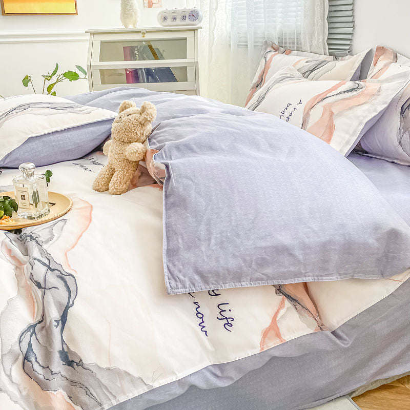 Bedclothes Bedding Set Duvet Cover Comforter Sets Bed Sheet Set Bedsheets Set with Pillow...220x240 Double Bed Spread Euro Linen