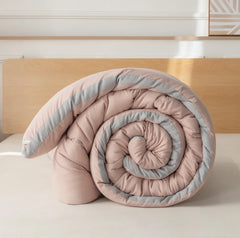 Pure Color Simple Washed Cotton Quilt Winter Quilt Core Thickened Warm Quilt Single and Double Spring and Autumn Quilt