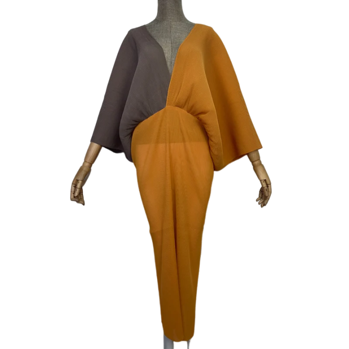 Chic Two tone Kaftan Dress - WINI