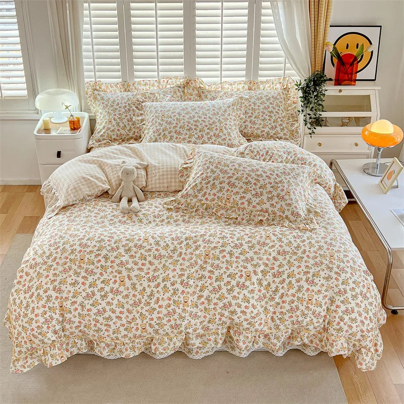 100% Cotton Quilt Cover Adults Kids Duvet Cover Printed Comforter Cover Home Bed Linen funda nordica Bed Cover (No Pillowcase)