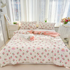 Quilt Double Layer Yarn Soybean Fiber Mother And Baby Grade Soft Glutinous Summer Cool Quilt Comfortable Breathable Home Textile