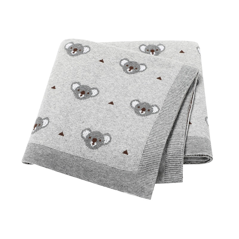 Baby Blankets Newborn Swaddle Wrap 100*80 CM Cotton Knitted Infant Kids Stroller Bedding Quilt Super Soft Children's Accessories