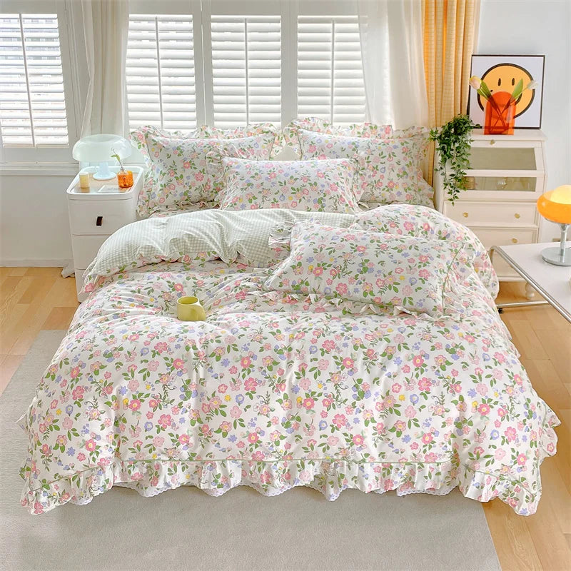 100% Cotton Quilt Cover Adults Kids Duvet Cover Printed Comforter Cover Home Bed Linen funda nordica Bed Cover (No Pillowcase)