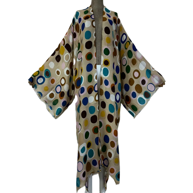 Colorful Cover up Kimono Cardigan - WINI